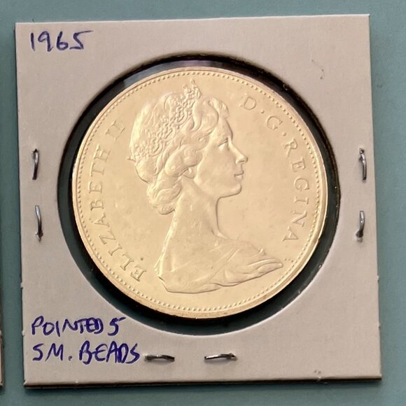 4 x 1965 Canada Silver $1 Dollar Coins! - Picture 8 of 16